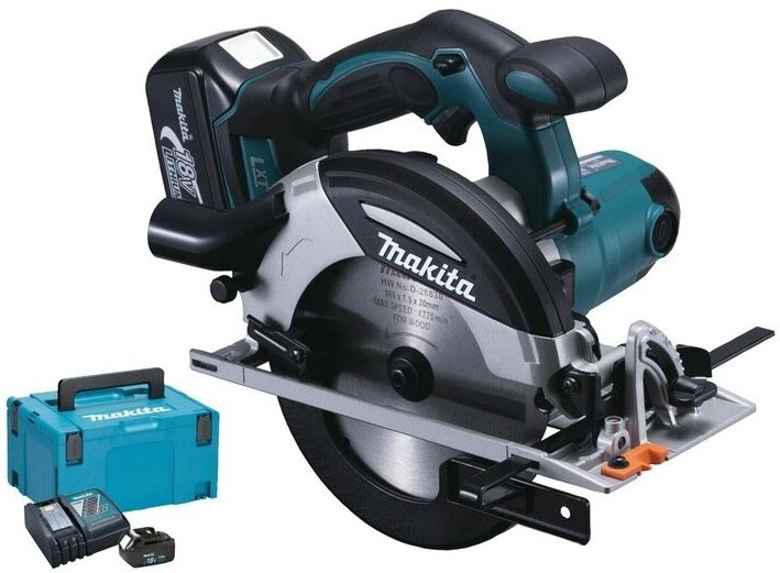 Циркулярная пила MAKITA DHS630RTJ 165мм 18В 2x5Ач