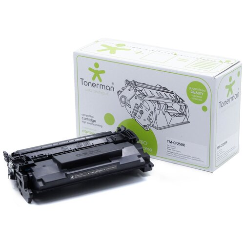 Tonerman Картридж Tonerman TM-CF259X без чипа, 10000 стр, черный картридж tonerman картридж tonerman tm cartridge 055 bk без чипа 2300 стр черный