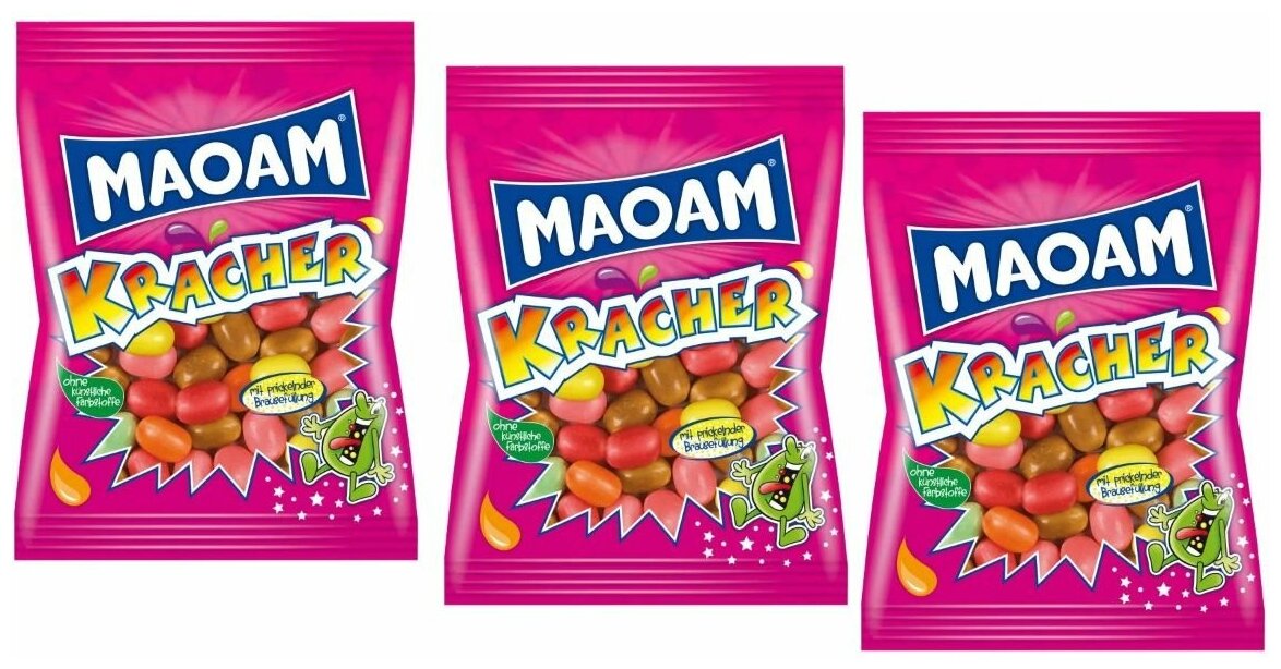 Жевательные конфеты Haribo Maoam Kracher ( 3 уп.по 200 гр.)