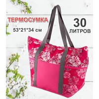 Термосумка Ecos Hypnosis Tote-I, CB-68, 30л, цветы, 1 шт.