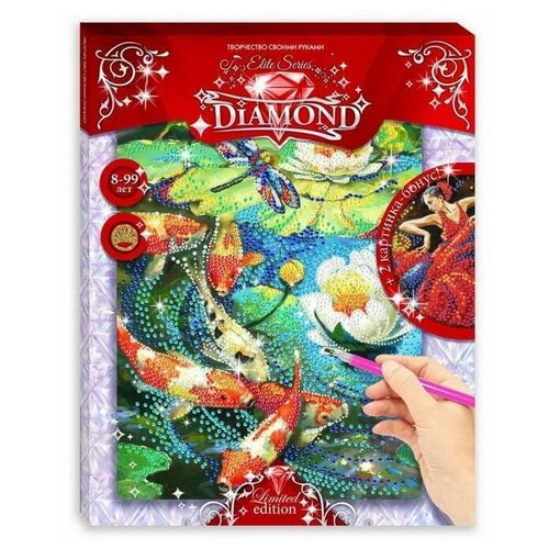 totum набор алмазной вышивки diamond painting 061026 Лапландия Набор алмазной вышивки Elite Series Diamond Рыбы (71618б)