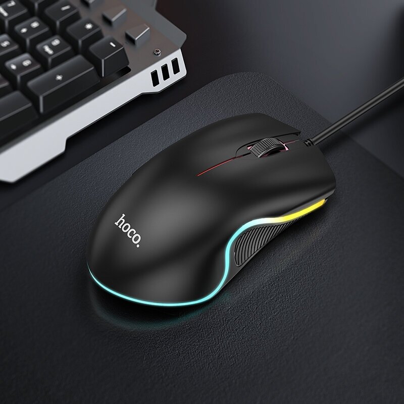 Компьютерная мышка hoco GM19 Enjoy gaming luminous wired mouse