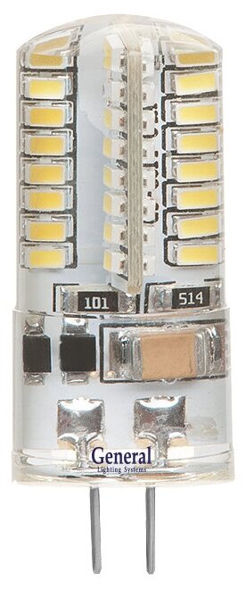 Лампа LED 3W 12V G4 6500K (10*36) S General