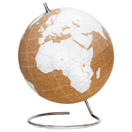 Глобус Cork Globe, белый, диаметр 25 см SK CORKGLOBE5