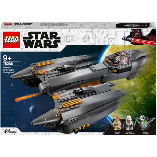 Конструктор LEGO Star Wars 75286 Звёздный истребитель генерала Гривуса, 487 дет. настольная игра star wars destiny стартовый набор генерал гривус арт 181947 шоколад кэт 12 для геймера 60г набор