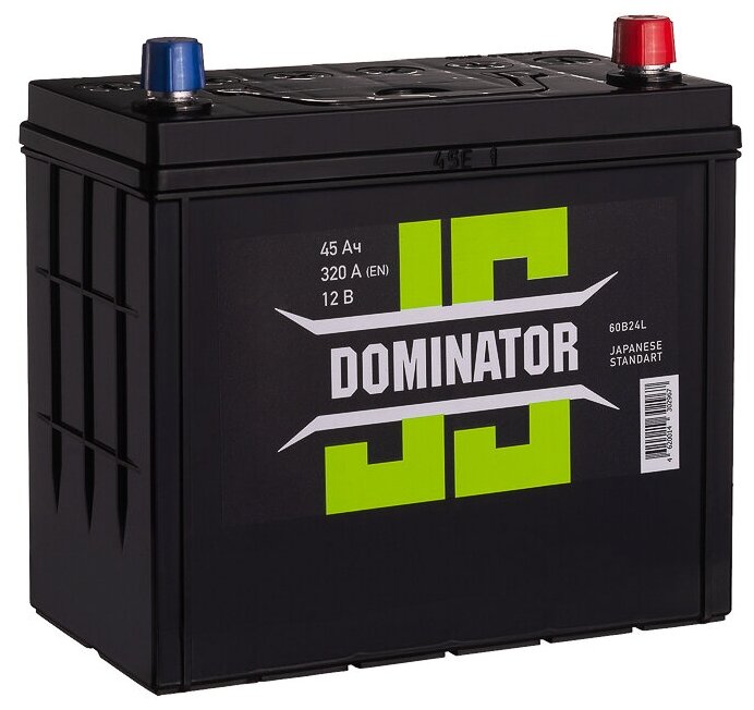 Автомобильный аккумулятор DOMINATOR (JIS) 6CT-45 А (0) B24L (арт. 545315062)