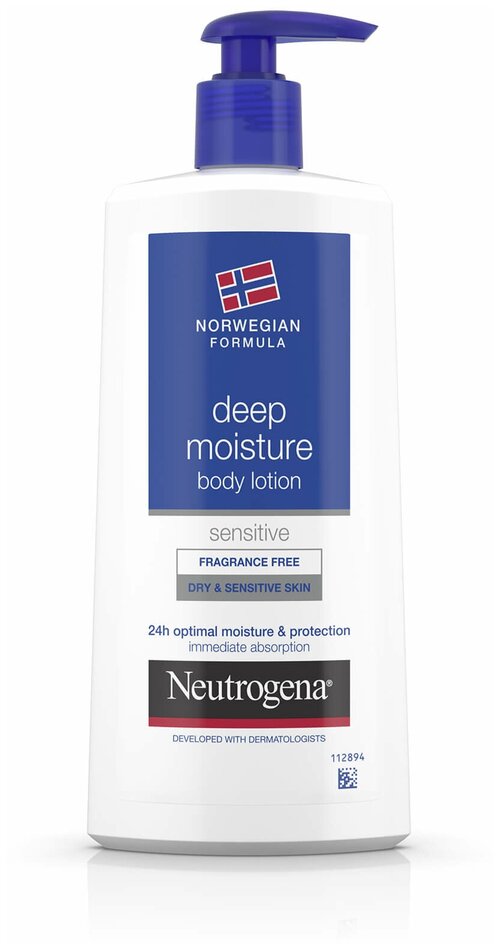 Neutrogena Лосьон для тела Norwegian Formula Глубокое увлажнение для сухой и чувствительной кожи, 400 мл