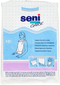 Нагрудники одноразовые Seni Сare для лежачих больных 10 шт.