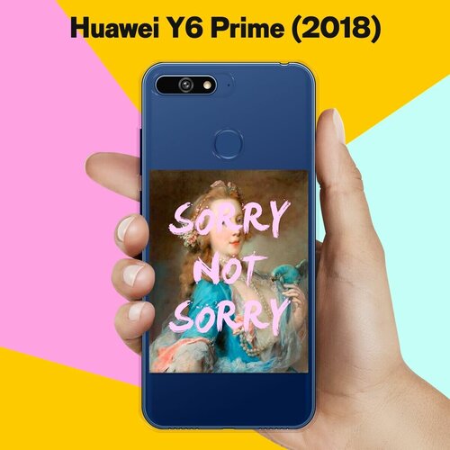 Силиконовый чехол Sorry на Huawei Y6 Prime (2018) силиконовый чехол рюкзак авокадо на huawei y6 prime 2018