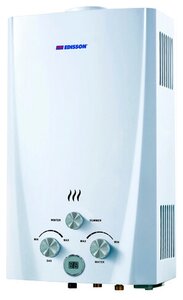 Проточный <b>газовый</b> водонагреватель Edisson Flame F 20 D Высота - 610 мм | Глубина - 188 мм | Ширина -