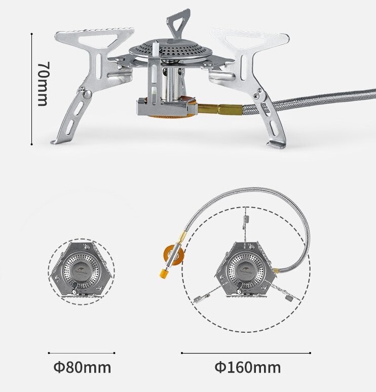 Походная горелка Naturehike Folding Camping Stove 2021 NH21RJ009