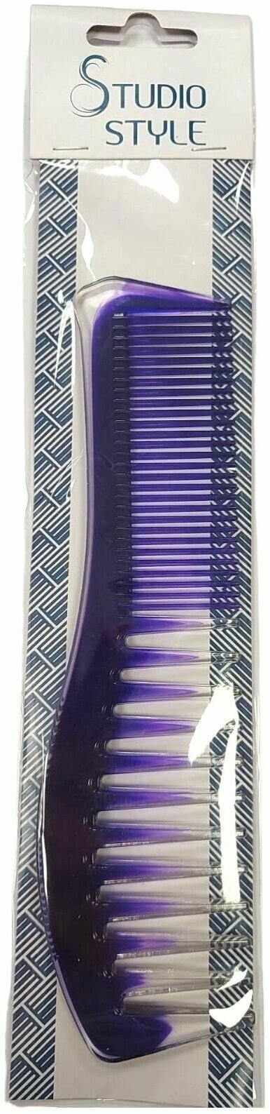 STUDIO STYLE Расческа гребень для укладки и тушевки волос, фиолетовая