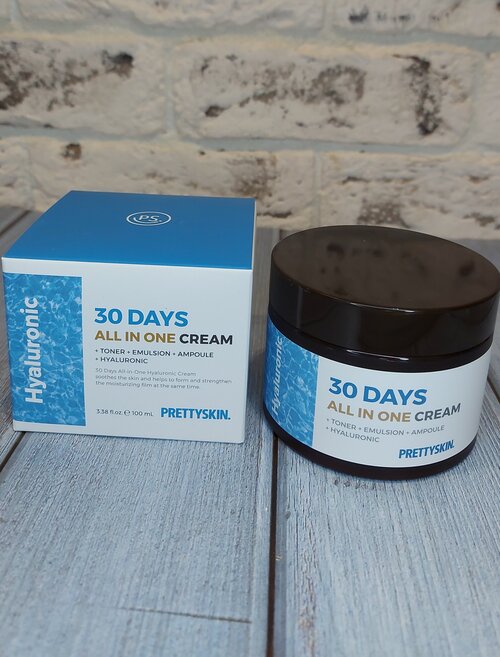 Pretty Skin Cream 30 Days All In One Hyaluronic Крем увлажняющий для лица с гиалуроновой кислотой 100 мл