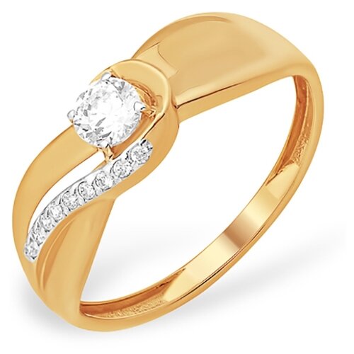 фото The jeweller кольцо из золота с кристаллом, фианитами к13210850, размер 18.5