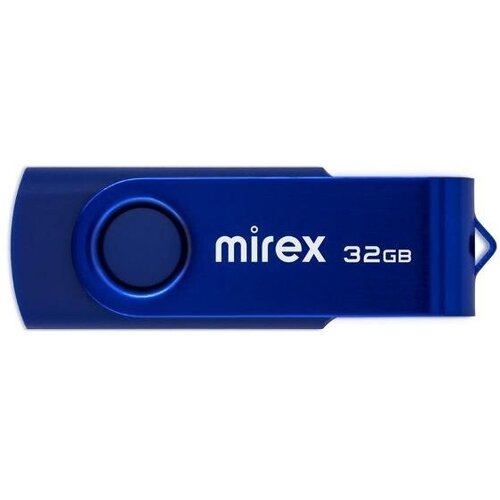 Флеш-диск Mirex SWIVEL DEEP BLUE 32GB USB 2.0 mirex флеш накопитель mirex keeper 32gb usb 3 0 металл