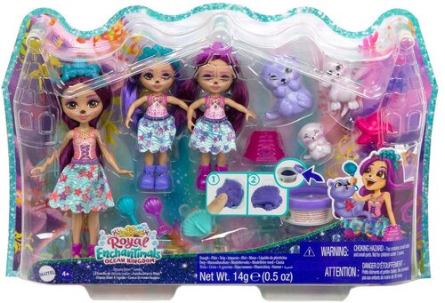 Игровой набор Mattel Enchantimals Семья Оттавии Выдры с аксессуарами HCF96