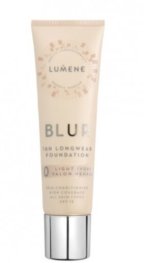 LUMENE Тональный крем устойчивый Blur 16ч SPF15 0 Light Ivory