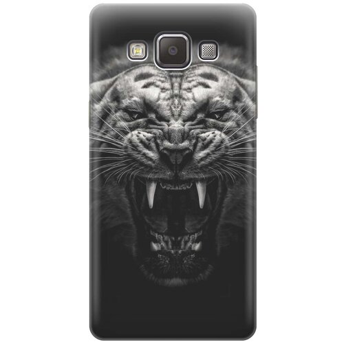 фото Cиликоновый чехол на samsung galaxy a5 / самсунг а5 с принтом "оскал тигра" gosso