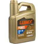 L034-1315-0404 LUBEX Синтетическое моторное масло PRIMUS FM 5W-30 CF/SL A5/B5 (4л) - изображение