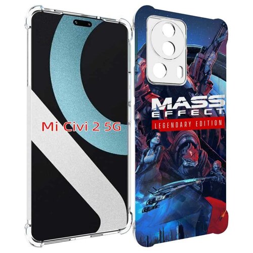 Чехол MyPads Mass Effect Legendary Edition для Xiaomi Civi 2 задняя-панель-накладка-бампер