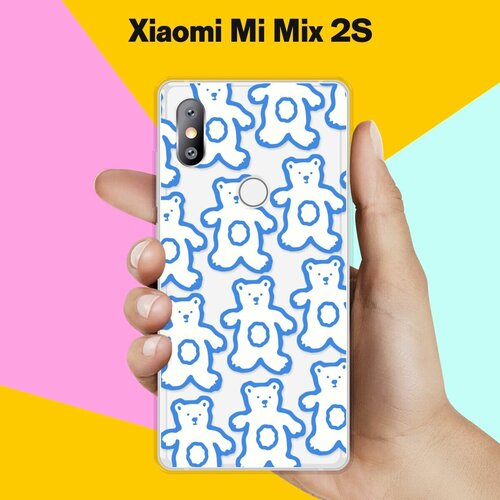 Силиконовый чехол на Xiaomi Mi Mix 2S Мишки / для Сяоми Ми Микс 2С силиконовый чехол на xiaomi mi mix 2s сяоми ми микс 2с кот призыватель погоды