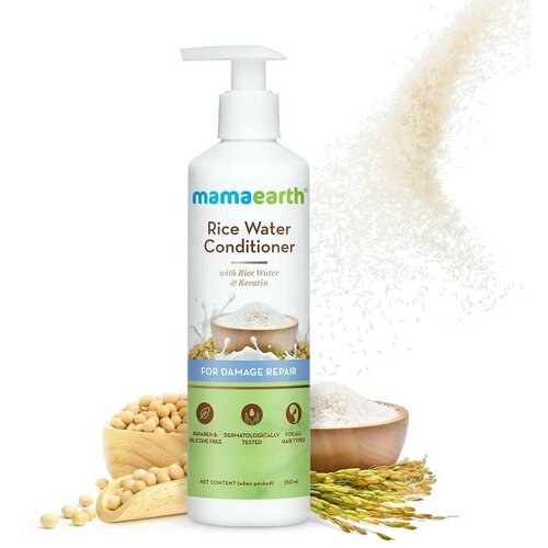 Шампунь с рисовой водой и кератином Rice Water Shampoo 250 мл. MamaEarth