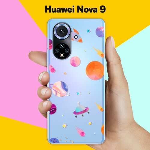 Силиконовый чехол на Huawei nova 9 Планеты / для Хуавей Нова 9