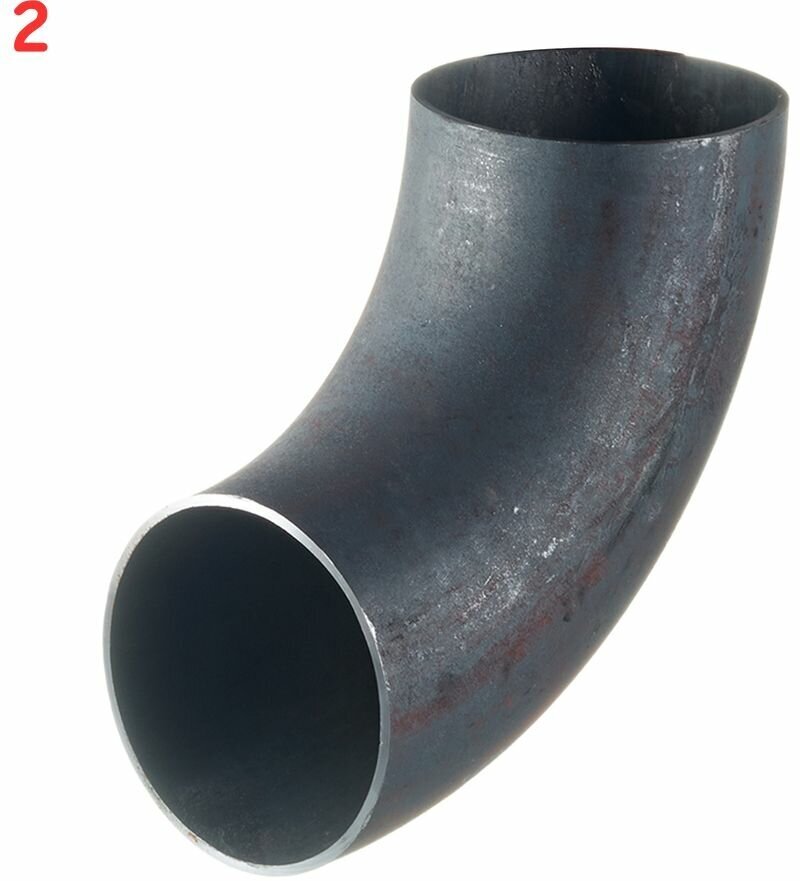 Отвод крутоизогнутый под сварку DN108 бесшовный кованый черная сталь (2 шт.)