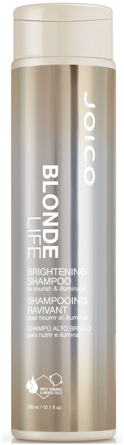 Joico шампунь Blonde Life Brightening Безупречный блонд для сохранения чистоты и сияния блонда, 300 мл