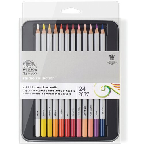 Набор цветных карандашей Winsor&Newton, 24цв, в метал коробке набор карандашей sketching collection 24цв в метал упак