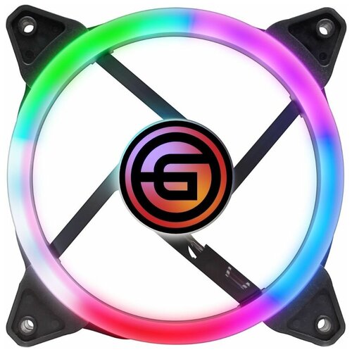 Вентилятор для корпуса Ginzzu 12RR4, черный/RGB вентилятор ginzzu rgb 12dr4