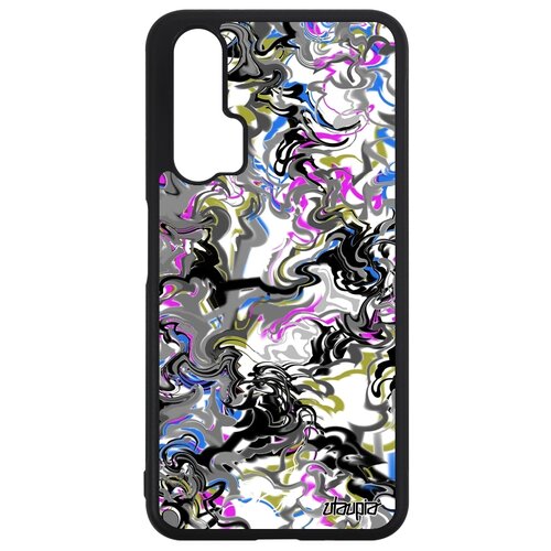 фото Чехол на смартфон huawei nova 5t, "мраморный фон" рельеф эффект utaupia