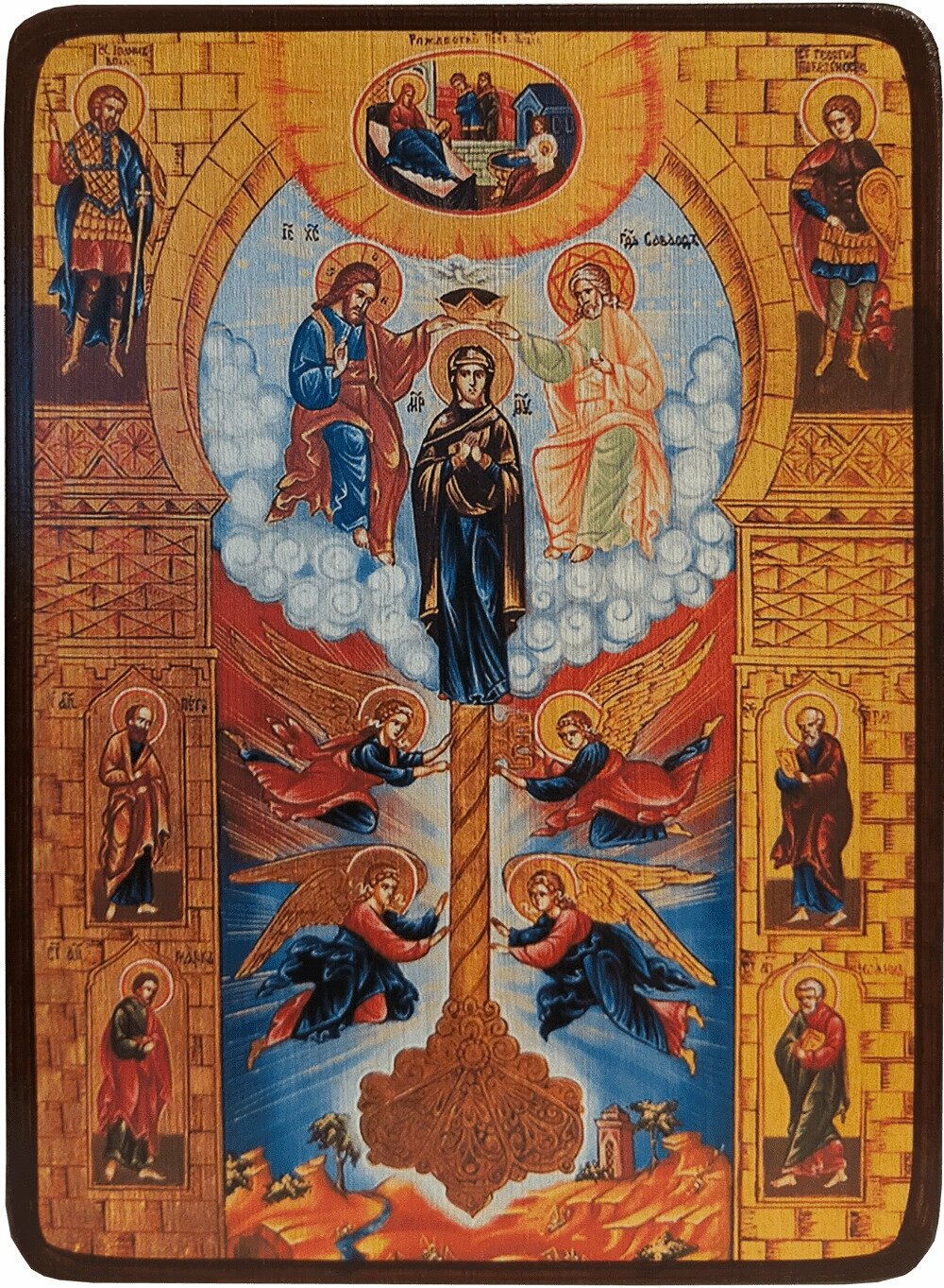 Икона Ключ Разумения Божией Матери, размер 8,5 х 12,5 см
