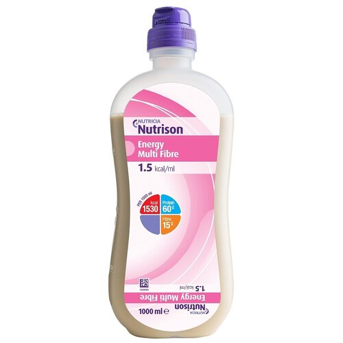 Nutrison (Nutricia) Energy Multi Fibre (бутылка), готовое к употреблению, 1000 мл, 1000 г