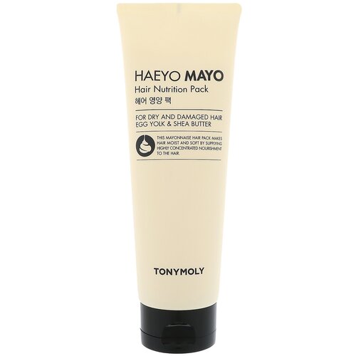 TONY MOLY Маска Mayo Hair Nutrition Pack для волос и кожи головы, 250 мл, туба