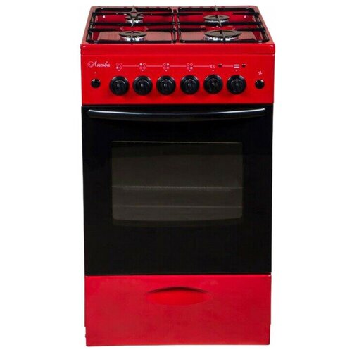 Кухонная плита Лысьва ГП 400 МС-2у вишневая со стеклянной крышкой 1378300₽