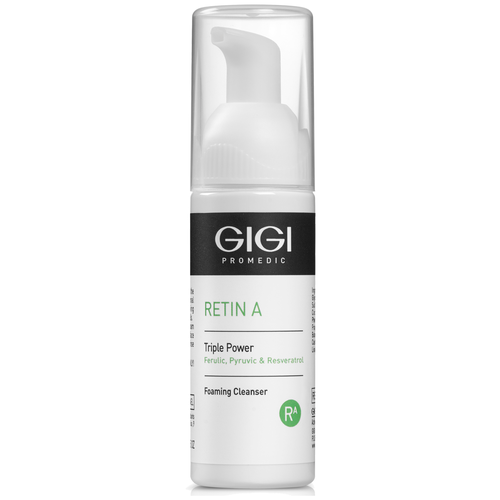 Gigi очищающий мусс Retin A Triple Power Foaming Cleanser, 50 мл gigi лосьон концентрат ночной мультикислотный triple power 120 мл gigi retin a