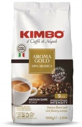 Kimbo Aroma Gold Arabica кофе в зернах пакет 1 кг (10218)