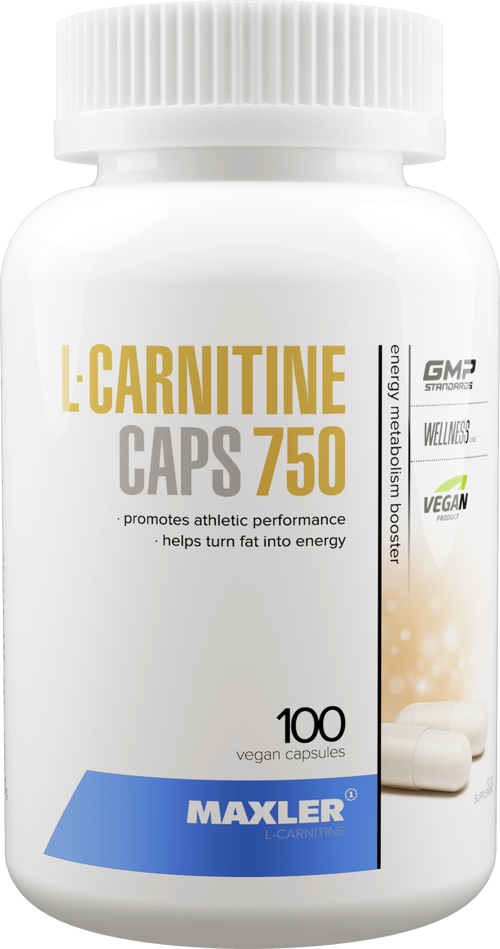 Л-карнитин Maxler L-Carnitine 750 мг 100 капсул