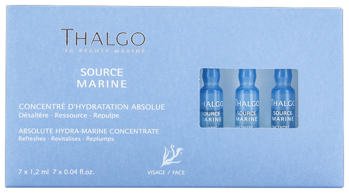 Thalgo Source Marine Absolute Hydra-Marine Concentrate увлажняющий концентрат, 1.2 мл, 7 шт.