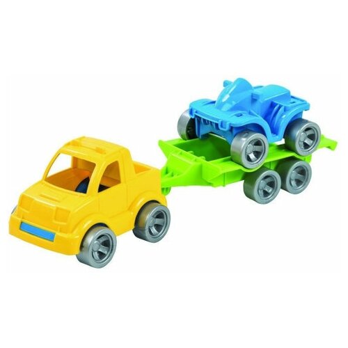 фото Wader. / набор игрушечного транспорта "kid cars sport" пикап + квадроцикл. 4 вида цветов