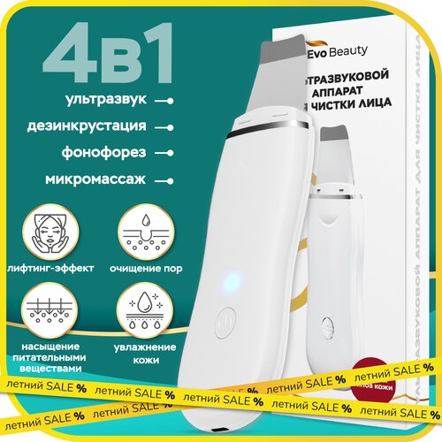 Ультразвуковая чистка лица домашний аппарат для лифтинга Evo Beauty фонофорез глубокое очищение кожи 119000₽