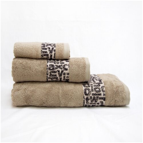 фото Tana home collection полотенце demi цвет: бежевый (50х90 см) br41703