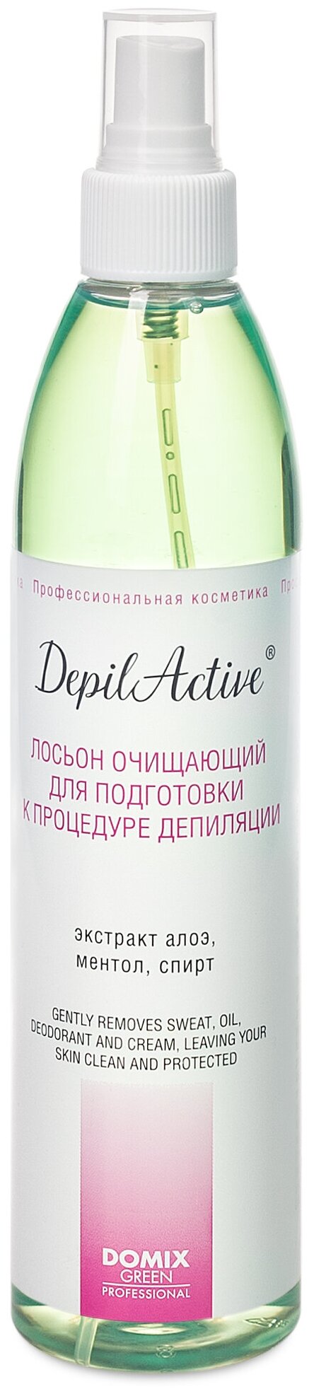 Лосьон очищающий для подготовки к процедуре депиляции / Depil Active 320 мл