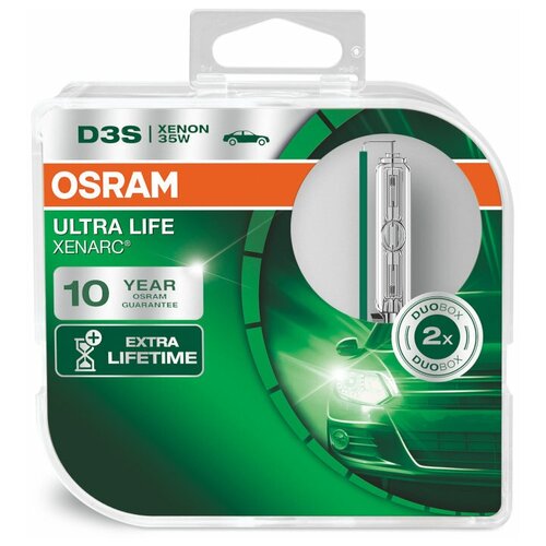 Лампа автомобильная ксеноновая Osram Xenarc Ultra Life 66340ULT-HCB D3S 35W 2 шт.