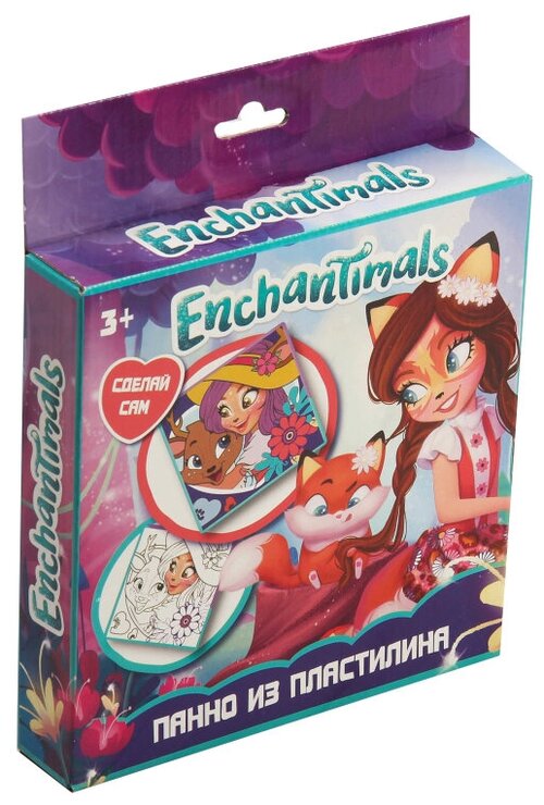 Пластилин CENTRUM Панно Enchantimals (88677) 10 цв.