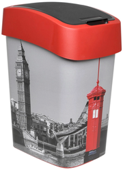 Ведро CURVER Deco Flip Bin, 25 л london