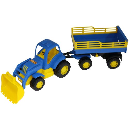 Купить Трактор Полесье с прицепом и ковшом Крепыш №2 (44808), 50 см