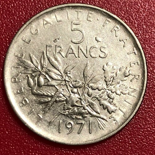 Франция 5 Франков 1971 год #1 франция 5 франков 1972 год 5 3