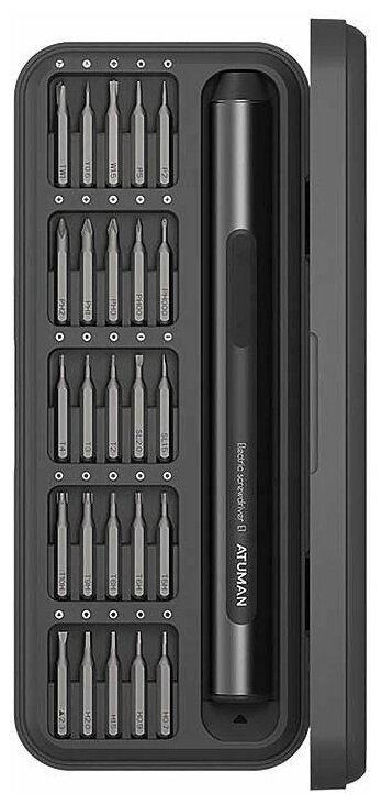 Электрическая отвёртка с набором из 25 бит ATuMan Electric Precision Screwdriver Set E1